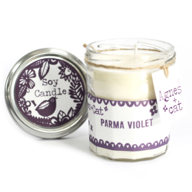 220 g Świeczka Sojowa Jam Jar - Parma Violet