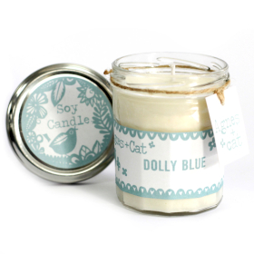 220 g Świeczka Sojowa Jam Jar - Dolly Blue