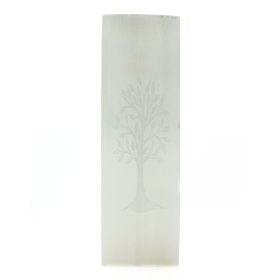 Lampa z Selenitu 25 cm - Drzewo Życia